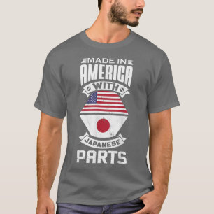 Camiseta Japón hecho en Estados Unidos con partes japonesas