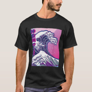 Camiseta Japón inspiró a Japón en Vaporwave Kanagawa Surf