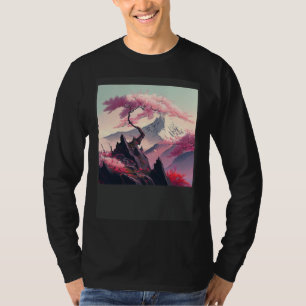 Camiseta Japón Japonés Sakura Flores de Cerezo Árboles de c