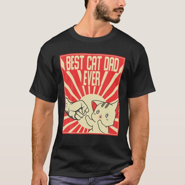 Camiseta Japón Kawaii Cats es el mejor gato viejo jamás ret (Anverso)