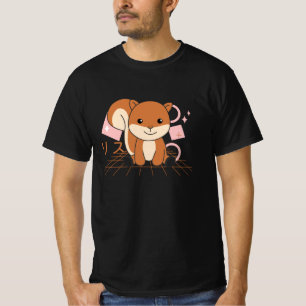 Camiseta Japón Kawaii: la ardilla, los animales japoneses d
