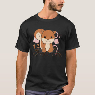 Camiseta Japón Kawaii: la ardilla, los animales japoneses d