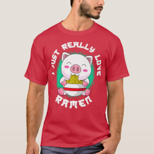 Camiseta Japón Kawaii Me Gusta Realmente Ramen