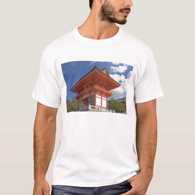 Camiseta Japón, Kioto, portada del templo en llamas (Anverso)