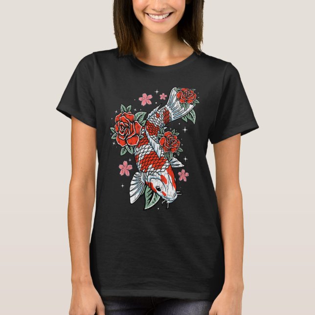 Camiseta Japón Koi Carp Fish Funny Pescador Japonés Lover G (Anverso)