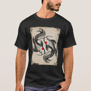 Camiseta Japón Koi Carp fish japonés Retro