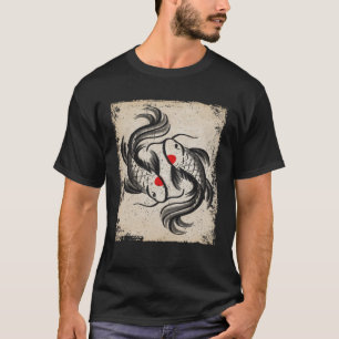 Camiseta Japón Koi Carp fish japonés Retro