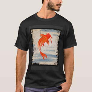 Camiseta Japón Koi Carp fish japonés Retro