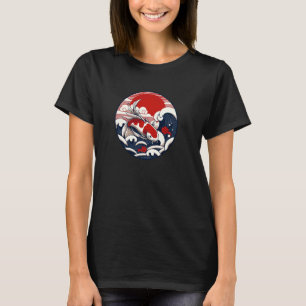 Camiseta Japón Koi Carp Pescado Nishikigoi Agua tradicional