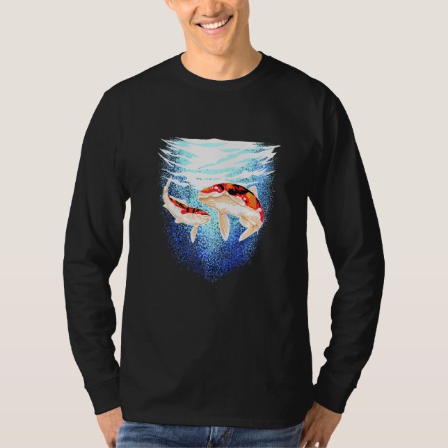 Camiseta Japón Koi Fish Carbono Japón Tattoo Koi (Anverso)