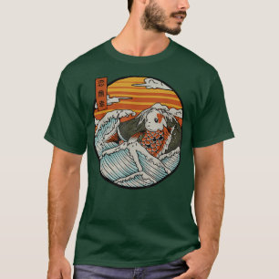 Camiseta Japón Koi Fish Gran Ola Kanagawa Japón cu