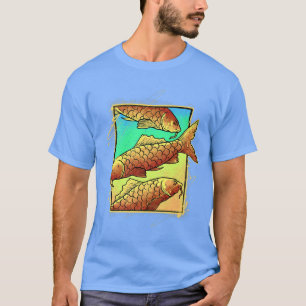 Camiseta Japón Koi Fish japonés tatuaje 523
