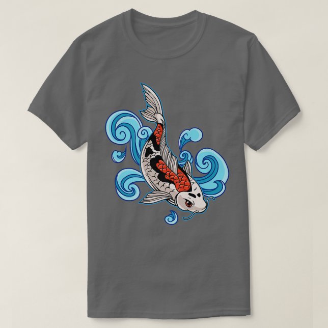 Camiseta Japón Koi Fish Tattoo Japonés (Diseño del anverso)