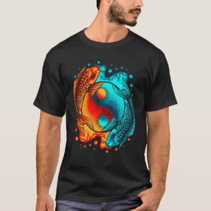 Camiseta Japón Koi - Florencia de cerezos de pescado japoné