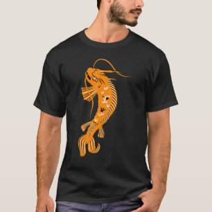 Camiseta Japón Koi Japón Flor de cerezo de pescado 40