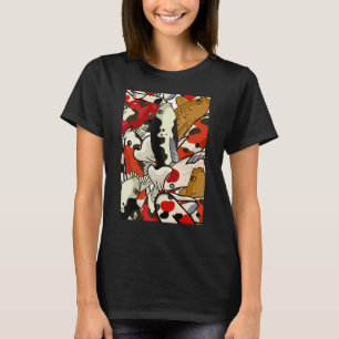 Camiseta Japón Koi Japón Florencia de cerezos de pescado 66