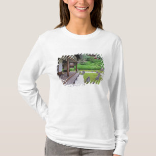 Camiseta Japón, Kyoto. Jardín de piedra en silencio
