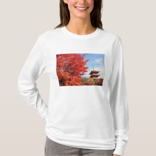 Camiseta Japón, Kyoto. Templo de Kiyomizu en color de otoño