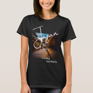 Camiseta Japón llama y debo ir a la foto del templo de Kyot