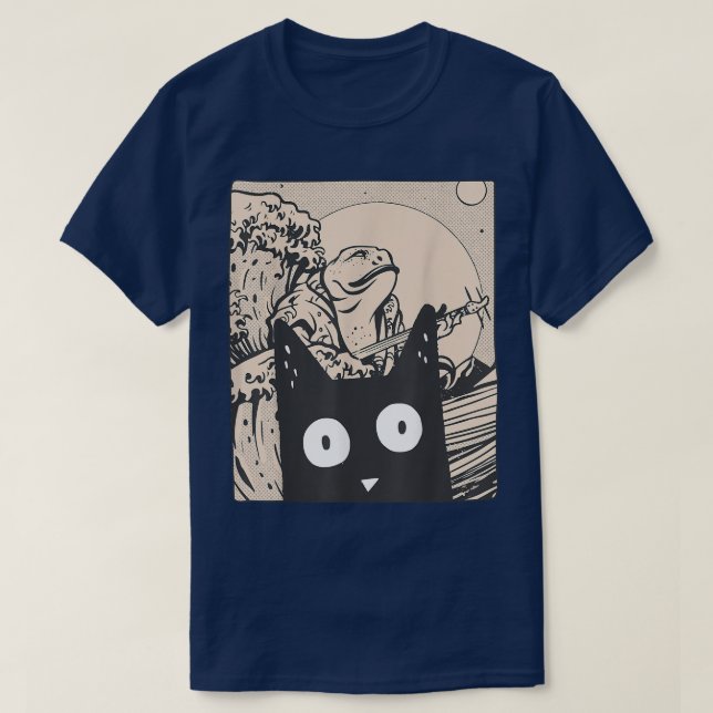 Camiseta Japón Manga Harajuku Otaku Arte gráfico Frog Wa (Diseño del anverso)