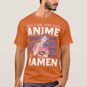 Camiseta Japón Manga Otaku Chica Ramen Noodles Japón Kawa