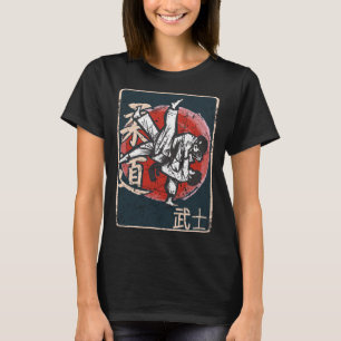 Camiseta Japón moderno Guerrero japonés samurai japonés