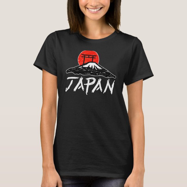 Camiseta Japón Nihon Fuji Torii Sun 1 (Anverso)