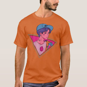 Camiseta Japón: Niño adolescente Anime Manga arte gráfico J