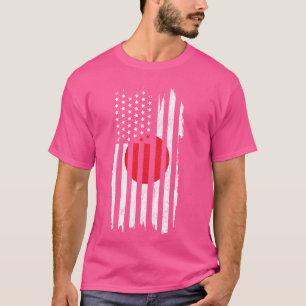 Camiseta Japón Orgullo Bandera Japonesa Estadounidense Rota