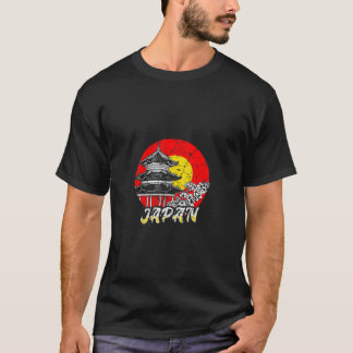 Camiseta Japón Pagoda Cherry Blossom Rising Su