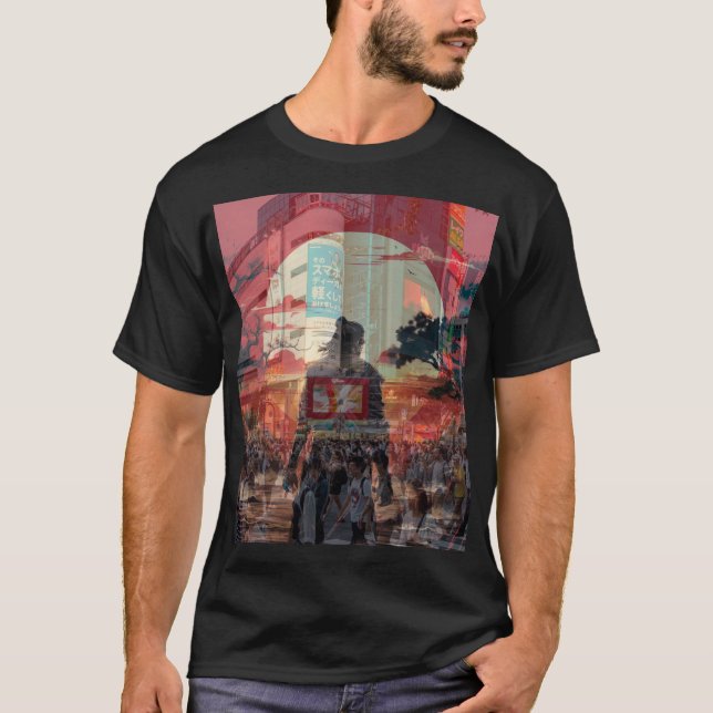 Camiseta Japón pasado y presente (Anverso)