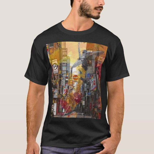 Camiseta Japón pasado y presente (Anverso)