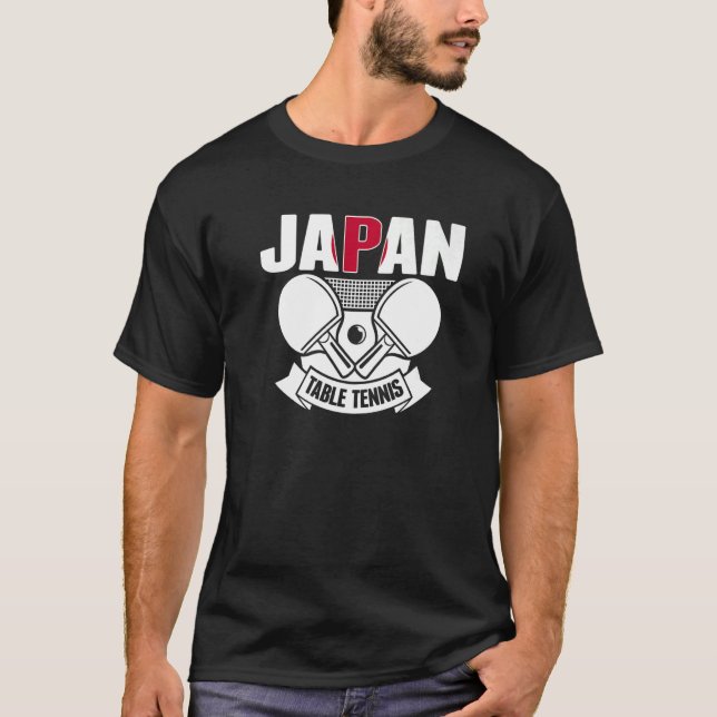Camiseta Japón Ping Pong Orgulloso Salón De Tenis Japonés (Anverso)