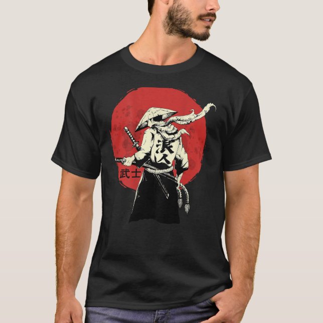 Camiseta Japón retro antiguo Samurai Guerrero Tokio Samurai (Anverso)