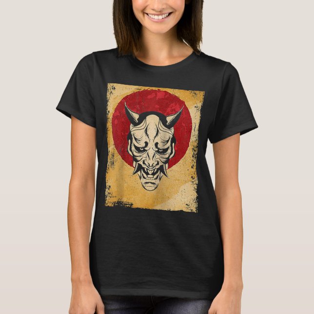 Camiseta Japón: Retro Raglan japonés luchador de máscaras O (Anverso)