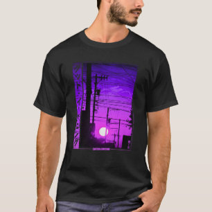 Camiseta Japón retro vibes vaporwave en el retro Lofi Tokyo