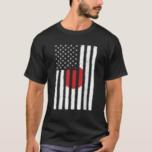 Camiseta Japón Roots Estados Unidos Patrimonio de la Bander