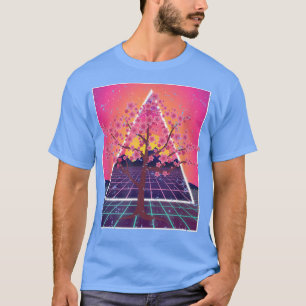 Camiseta Japón Sakura Blossom Flor rosa Vaporwave Cherry