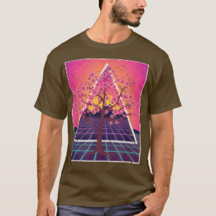Camiseta Japón Sakura Blossom Flor rosa Vaporwave Cherry