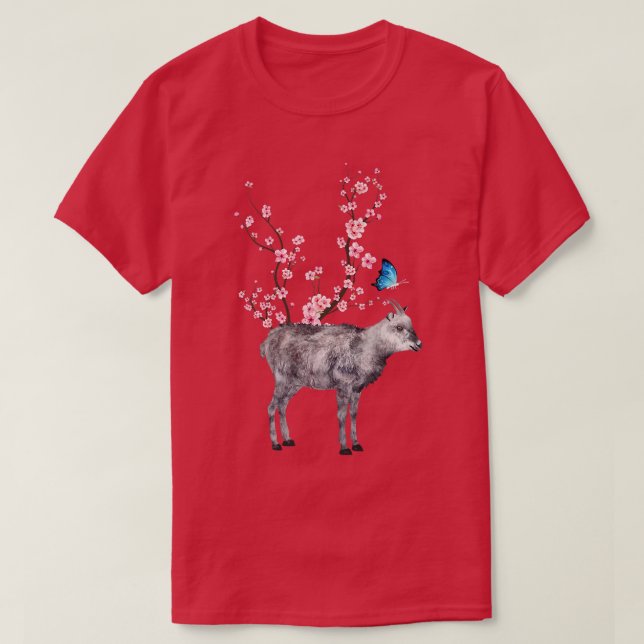 Camiseta Japón Sakura Cherry Blossom Japoneses Serow Japone (Diseño del anverso)