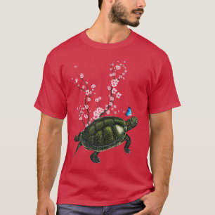 Camiseta Japón Sakura Cherry Blossom Pond Turba Japonesa