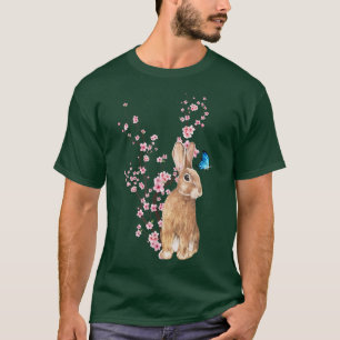 Camiseta Japón Sakura Cherry Blossom Rabbit Japonés