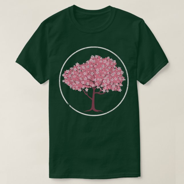 Camiseta Japón Sakura Flor rosa Bonito Cherry Blo (Diseño del anverso)