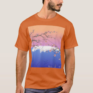 Camiseta Japón Sakura Flor rosa Flor Flor cereza japonesa