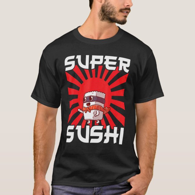 Camiseta Japón Sashimi Sushi Chopsticks Sushibar Temaki Nor (Anverso)