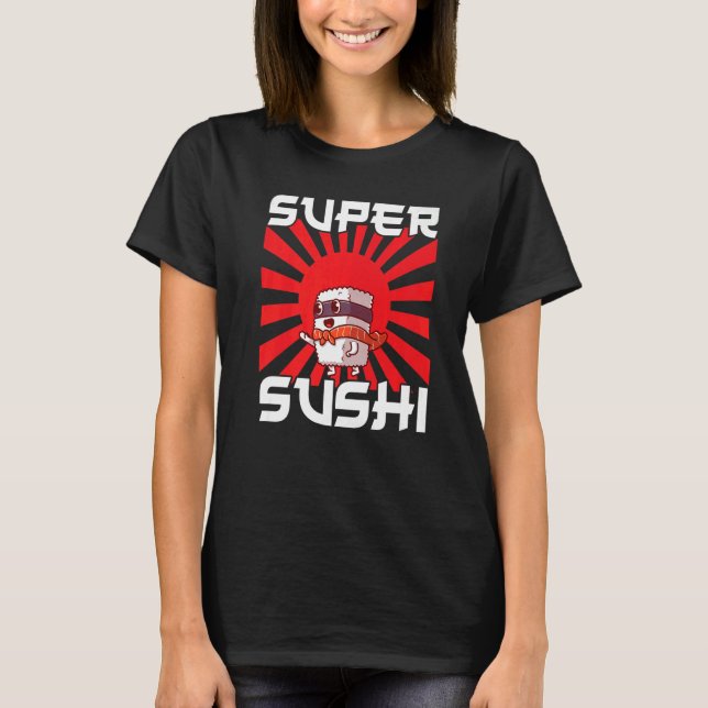 Camiseta Japón Sashimi Sushi Chopsticks Sushibar Temaki Nor (Anverso)