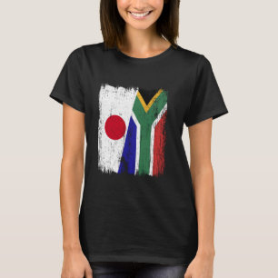 Camiseta Japón Sudáfrica: Bandera media japonesa Sudáfrica