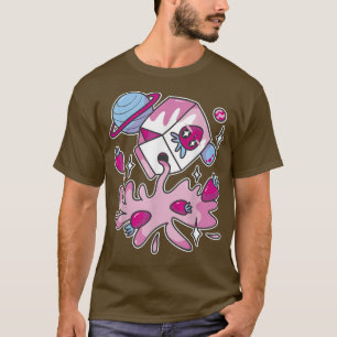 Camiseta Japón: Tejido gráfico de leche batida de cartón du