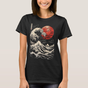 Camiseta Japón Tsunami Kanagawa Wave Ukiyoe arte japonés Gr