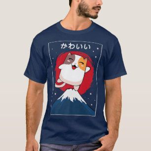 Camiseta Japón: Un gato japonés, un fanático negro, un dive
